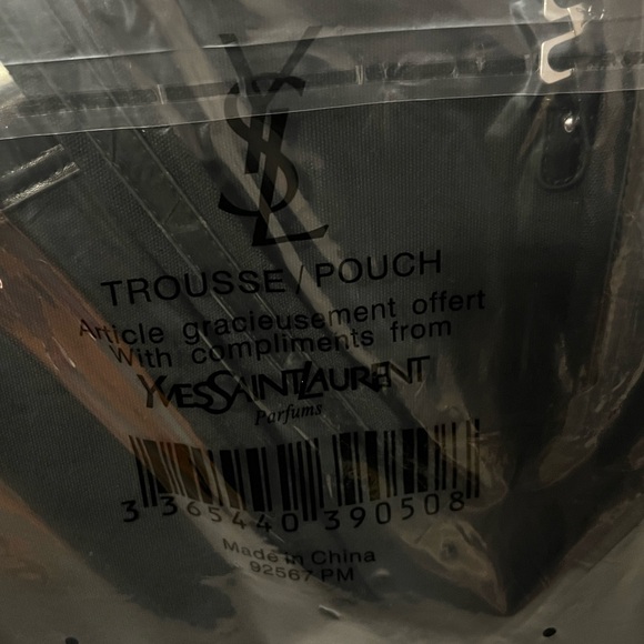 GWP- Yves Saint Laurent Black and Gold Tote - Picture 3 of 3